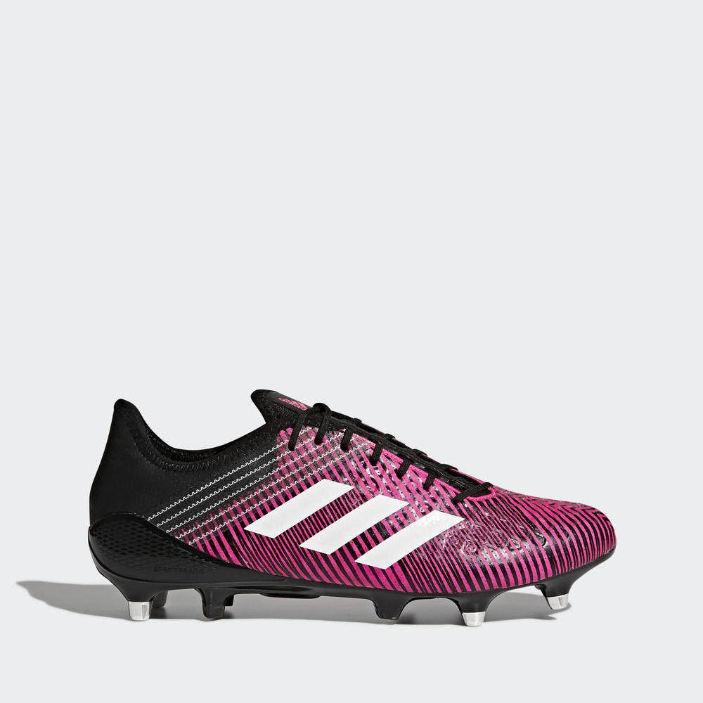 Adidas Predator Malice Control Sg - παπουτσια ραγκμπι ανδρικα - Ροζ/Ασπρα/Μαυρα,Μέγεθος: EU 36 – 54